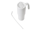 FORZA 360 - Hans Larsen Recycled Stainless Steel/PP Tumbler with 360 Branding - White