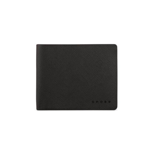 CROSS HARDCOVER A5 NOTEBOOK + PEN + BI-FOLD WALLET WITH 8 CARD SLOTS - BLACK