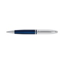Cross Calais™ Chrome/Blue Lacquer with Polished Chrome Appointments Ballpoint Pen with Blue Ink