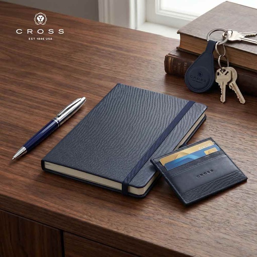 Cross Calais™ Ballpoint Pen with Notebook and Cardholder Gift Set - Blue