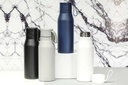 R-NEBRA - CHANGE Collection Recycled Stainless Steel Vacuum Bottle with Loop - Grey