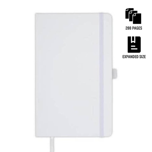 [NBSN 5322] BARON - Santhome Expanded A5 Hard Cover Notebook - White